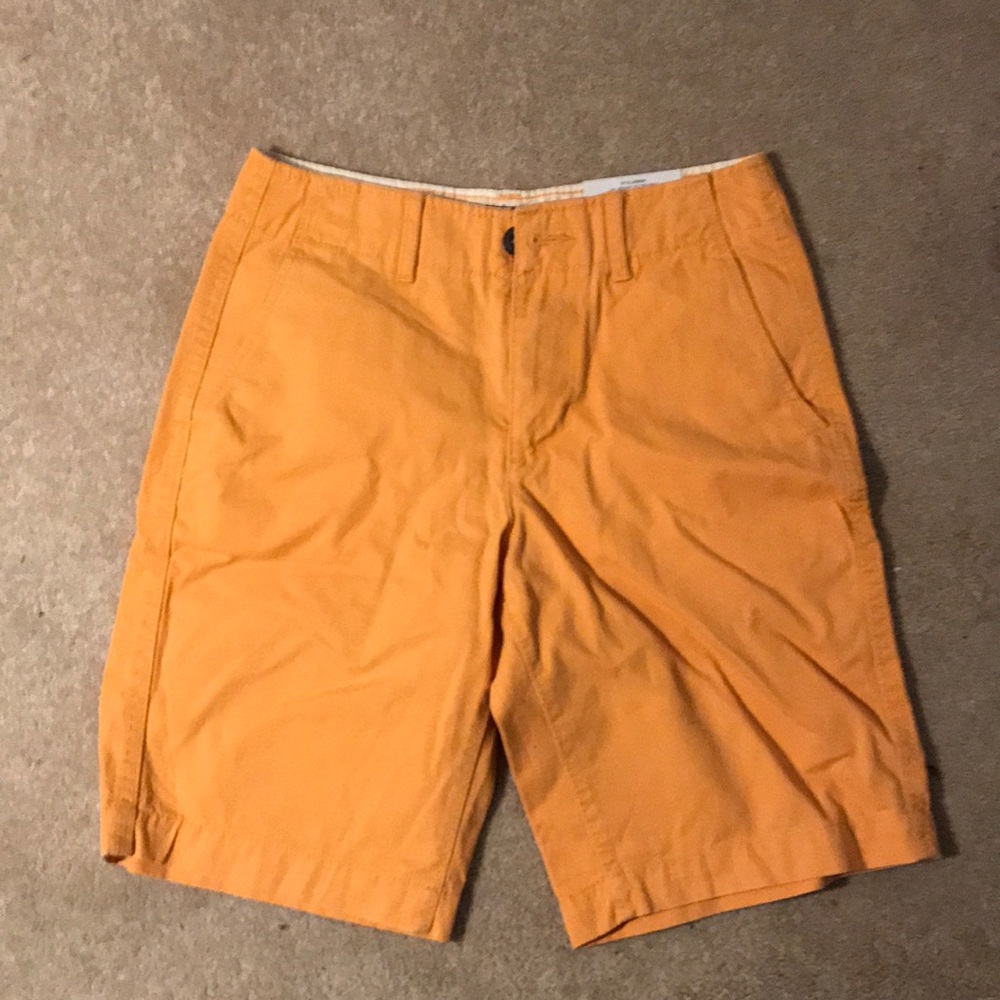 Orange American Eagle khaki shorts